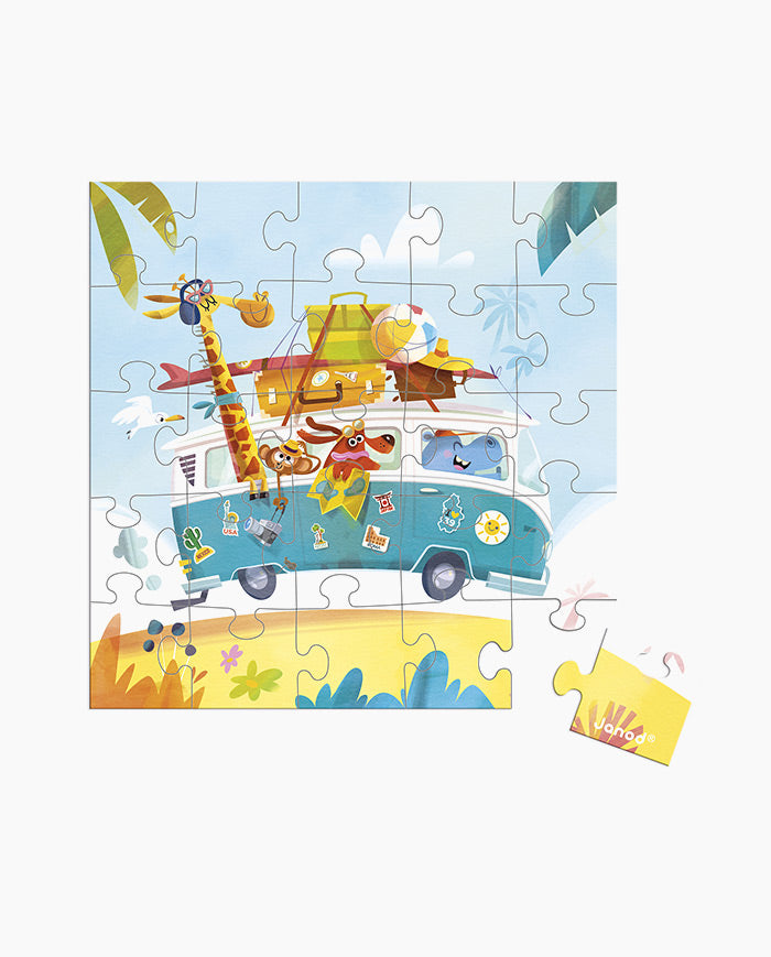 Puzzle Calatorie, Janod, 25 piese, 3 ani+
