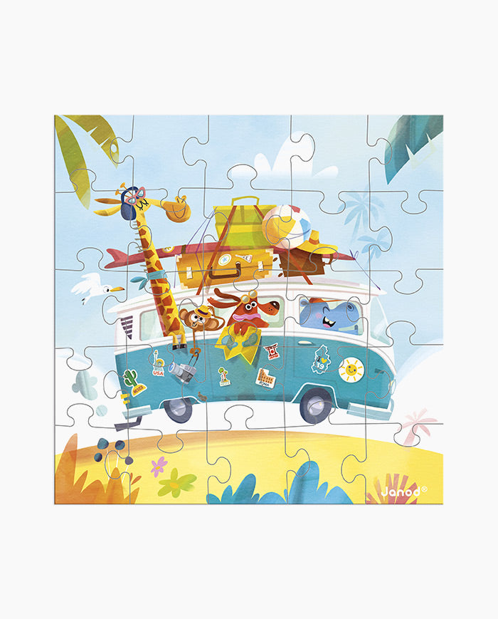 Puzzle Calatorie, Janod, 25 piese, 3 ani+