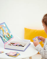 Joc educativ, Janod, unicorni, cu piese magnetice, 3 ani+