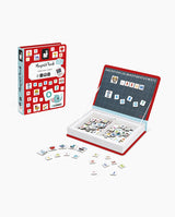 Joc educativ magnetic, Janod, Magneti'book Alfabetul, 142 piese