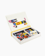 Joc educativ magnetic, Janod, Magneti’book Modele si forme, 115 piese, 3 ani+