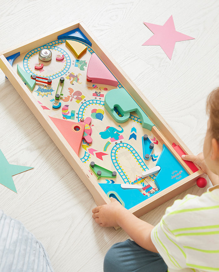 Joc pinball, Janod, Applepop, din lemn, 5 ani+