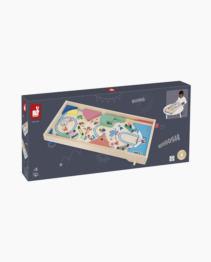 Joc pinball, Janod, Applepop, din lemn, 5 ani+