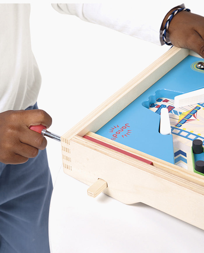 Joc pinball, Janod, Applepop, din lemn, 5 ani+