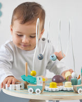 Masuta cu activitati, Janod, Sweet Cocoon, gradina, din lemn, 12 luni+