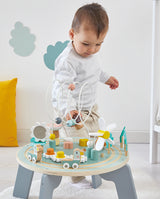 Masuta cu activitati, Janod, Sweet Cocoon, gradina, din lemn, 12 luni+