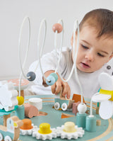 Masuta cu activitati, Janod, Sweet Cocoon, gradina, din lemn, 12 luni+