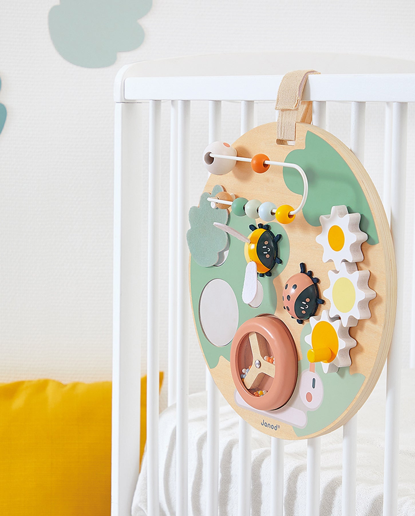 Panou cu activitati, Janod, Sweet Cocoon, 12 luni+