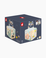 Cub cu activitati, Janod, Sweet Cocoon, din lemn, 18 luni+