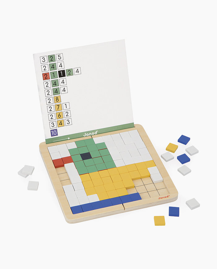 Joc educativ, Janod, simetrie, codare si mozaic, 5 ani+
