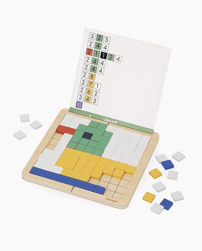 Joc educativ, Janod, simetrie, codare si mozaic, 5 ani+