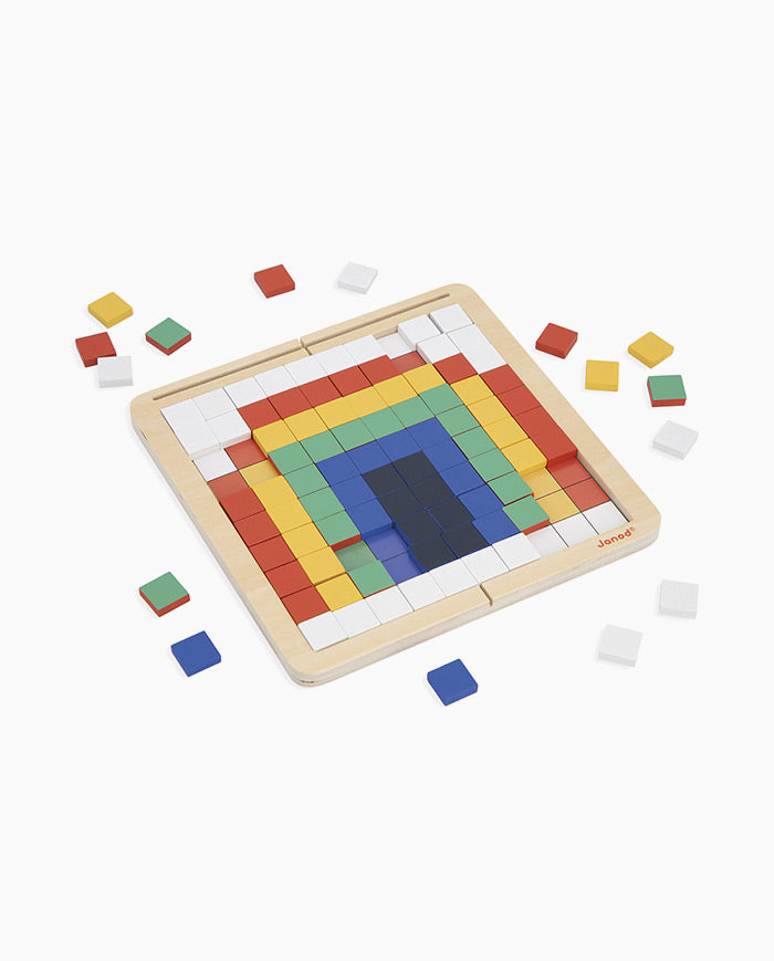 Joc educativ, Janod, simetrie, codare si mozaic, 5 ani+