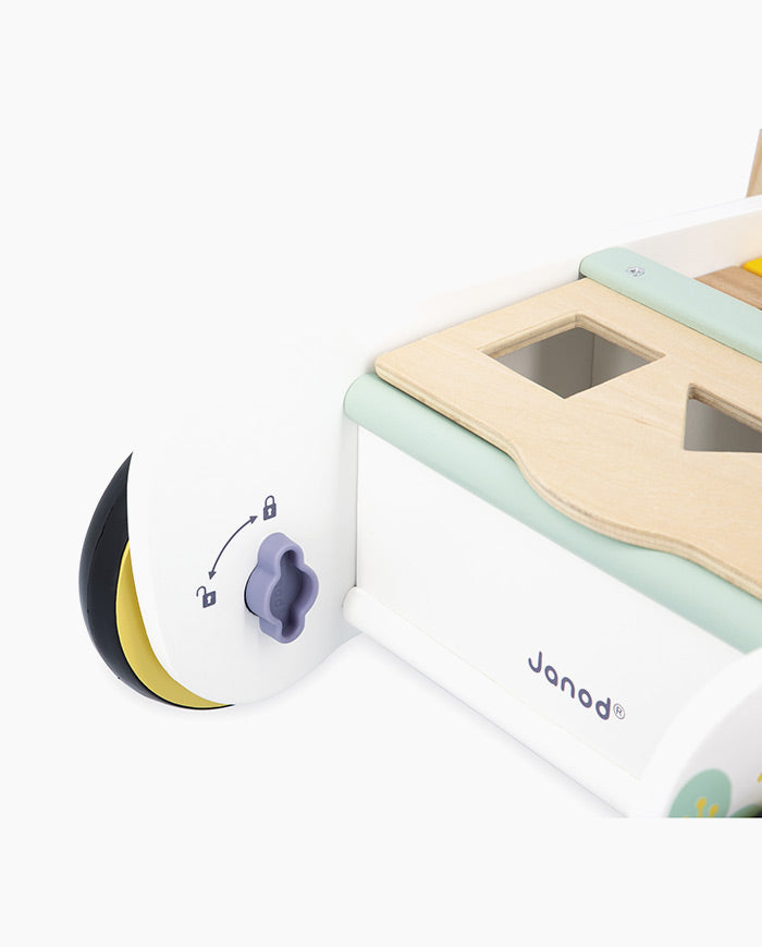 Premergator din lemn multi-activitati, Janod, 12 luni+