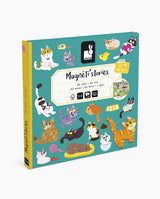 Joc plansa cu piese magnetice, Janod, Magneti'stories, pisici, 3 ani+