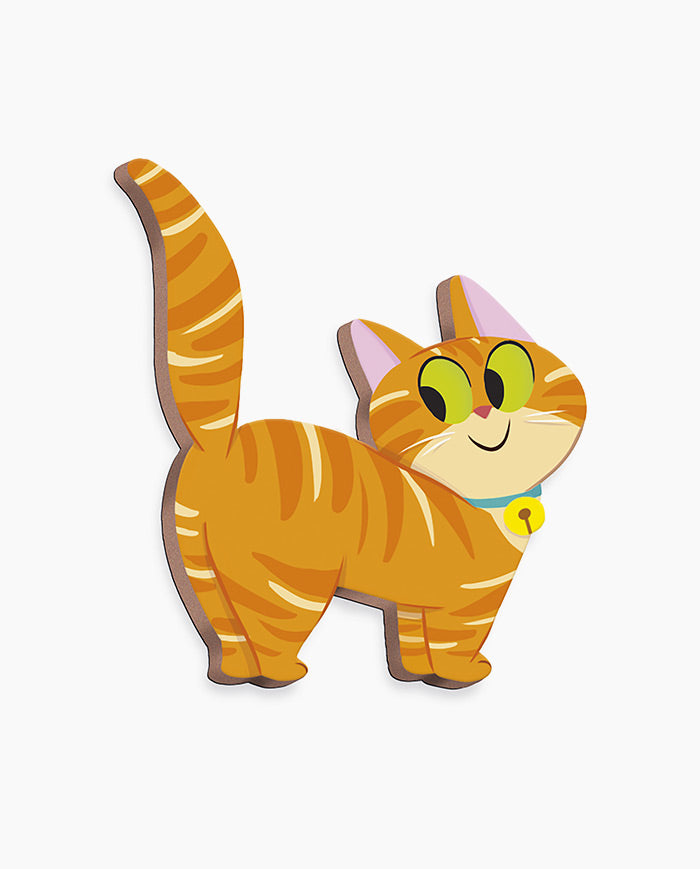 Joc plansa cu piese magnetice, Janod, Magneti'stories, pisici, 3 ani+