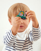 Joc plansa cu piese magnetice, Janod, santierul, 3 ani+