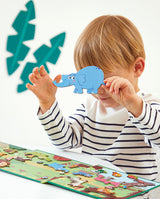 Joc plansa cu piese magnetice, Janod, animale africane, 3 ani+