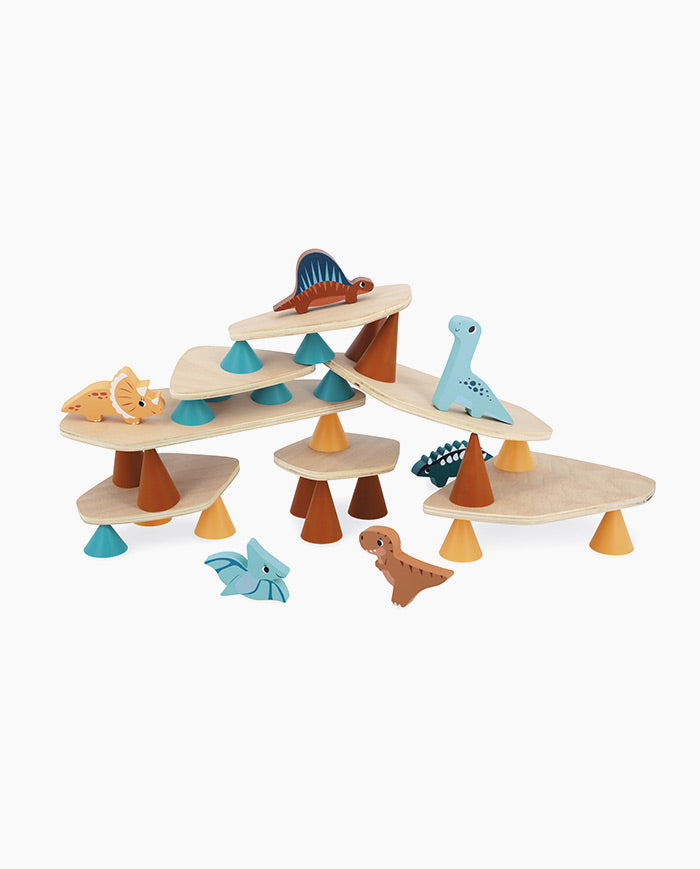 Joc de echilibru din lemn, Janod, Dinozauri, 3 ani+