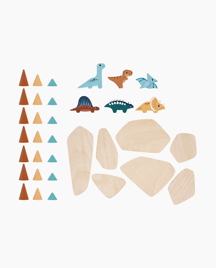 Joc de echilibru din lemn, Janod, Dinozauri, 3 ani+