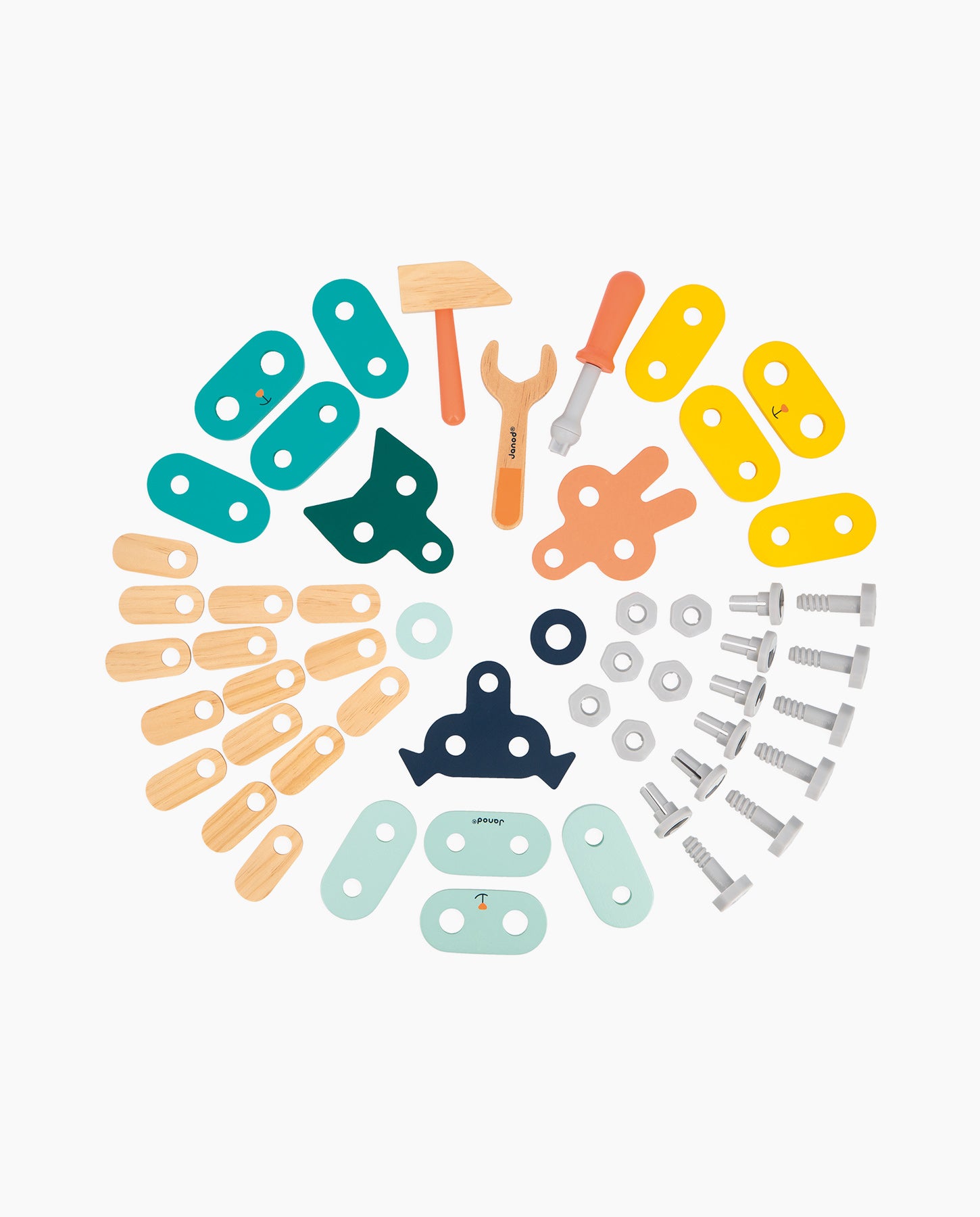 Animalute, Janod, Brico'Kids, de construit, 3 ani+