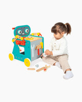 Banc de lucru mobil, Janod, Brico'Kids, Robot, cu 38 accesorii, 18 luni+