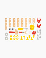 Banc de lucru mobil, Janod, Brico'Kids, Robot, cu 38 accesorii, 18 luni+