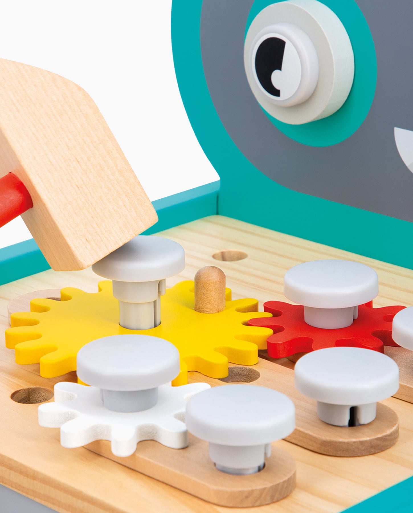 Banc de lucru mobil, Janod, Brico'Kids, Robot, cu 38 accesorii, 18 luni+