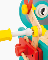 Banc de lucru mobil, Janod, Brico'Kids, Robot, cu 38 accesorii, 18 luni+