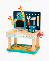 Banc de lucru, Janod, Brico'Kids, Robot, de construit, 60 accesorii, 3 ani+