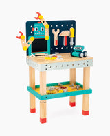 Banc de lucru, Janod, Brico'Kids, Robot, de construit, 60 accesorii, 3 ani+
