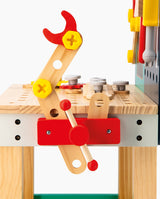 Banc de lucru, Janod, Brico'Kids, Robot, de construit, 60 accesorii, 3 ani+