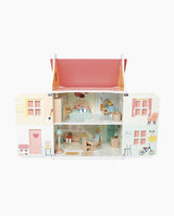 Casuta de papusi din lemn, Janod, 15 accesori, 3 ani+