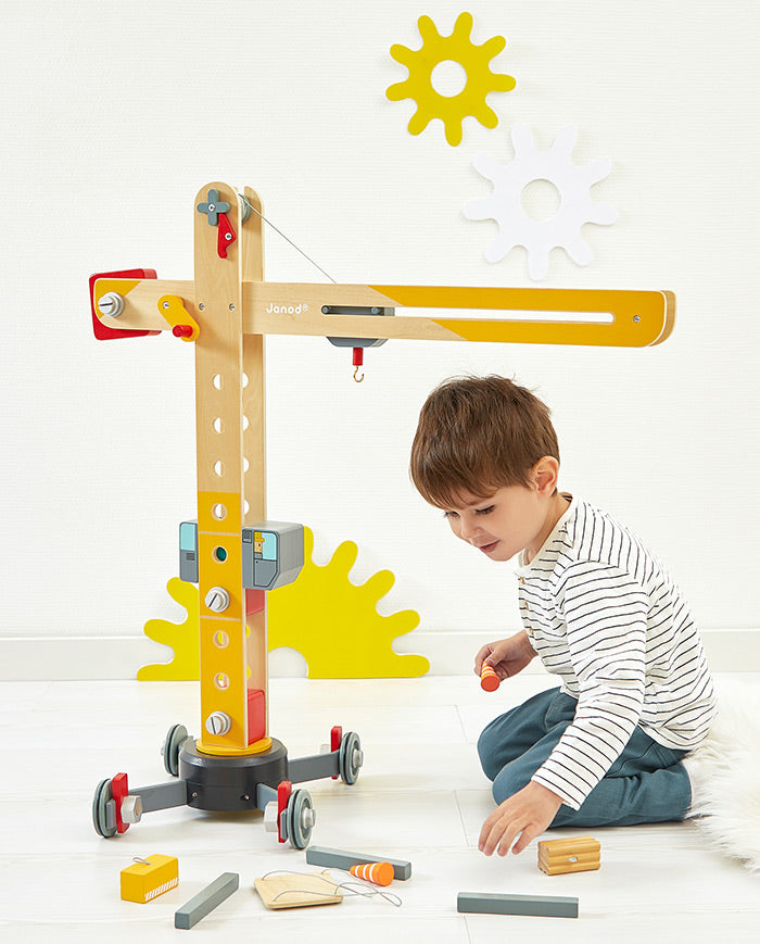 Jucarie din lemn, Janod, Macara, din lemn, 3 ani+