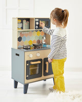 Bucatarie din lemn, Janod, Mozaic, cu sunete si lumini