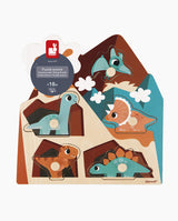 Puzzle muzical, Janod, Dinozauri, 5 piese, 18 luni+