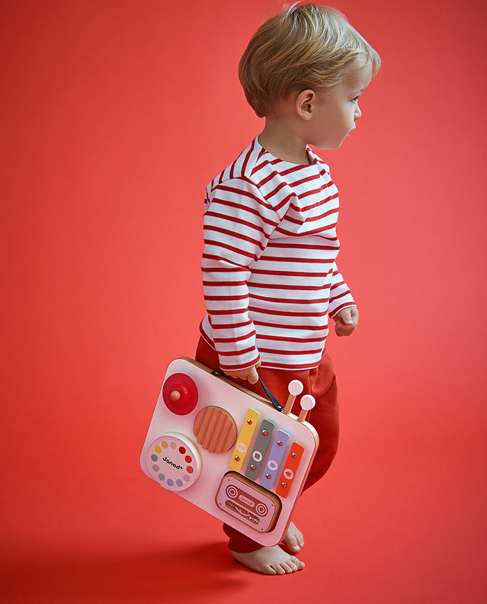 Tablita muzicala din lemn, Janod, Confetti, 12 luni+