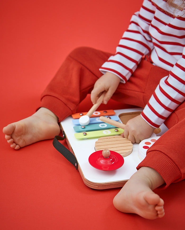 Tablita muzicala din lemn, Janod, Confetti, 12 luni+