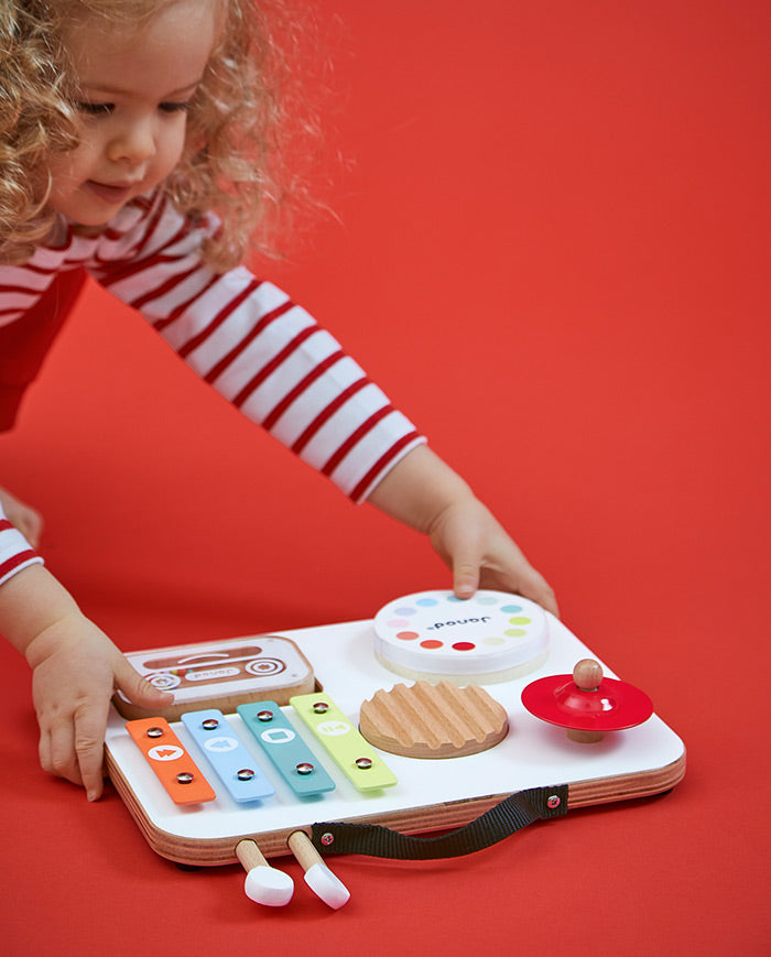 Tablita muzicala din lemn, Janod, Confetti, 12 luni+