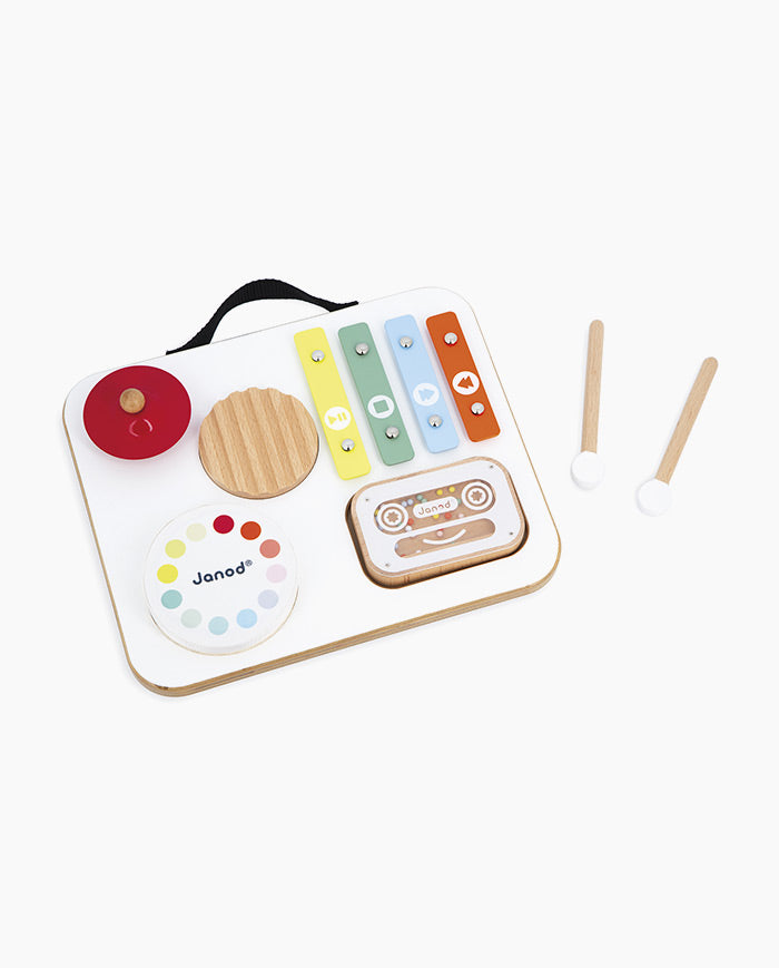 Tablita muzicala din lemn, Janod, Confetti, 12 luni+
