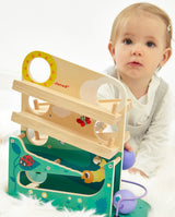 Circuit cu bile, Janod, omida, din lemn