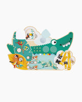 Panou cu activitati, Janod, Tropik, Crocodil, 18 luni+