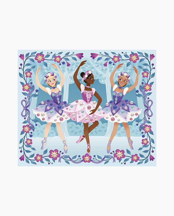 Set creativ cu perle, Janod, Dansatori, 5 ani+