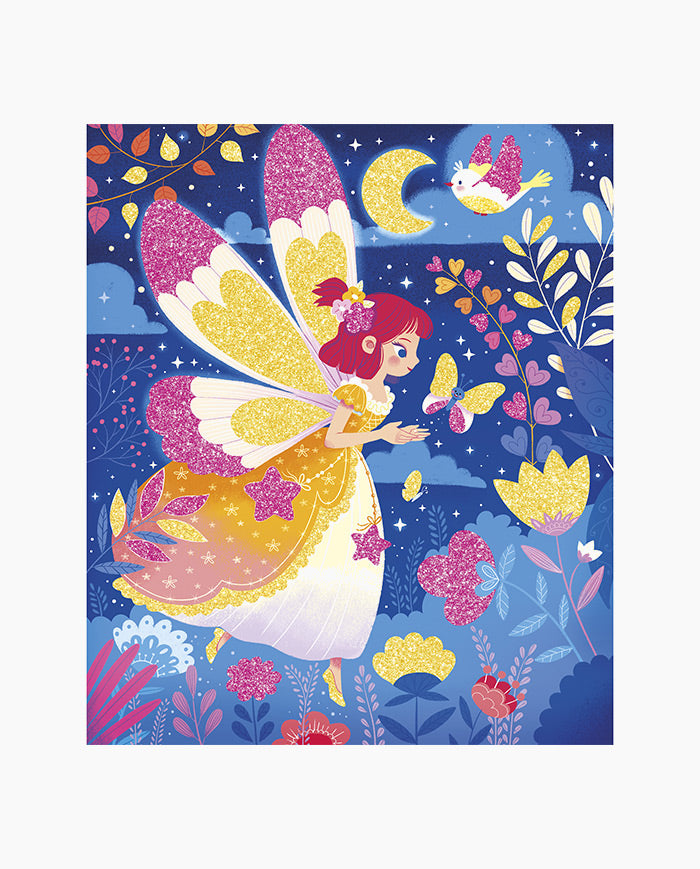 Set creativ, Janod, Zane, cu sclipici, 6 ani+