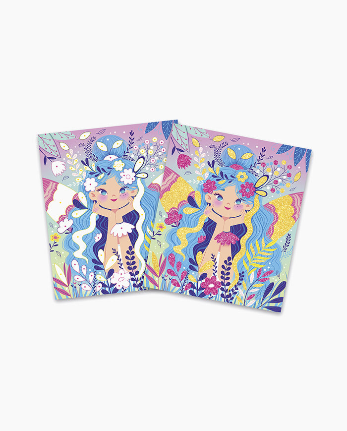 Set creativ, Janod, Zane, cu sclipici, 6 ani+