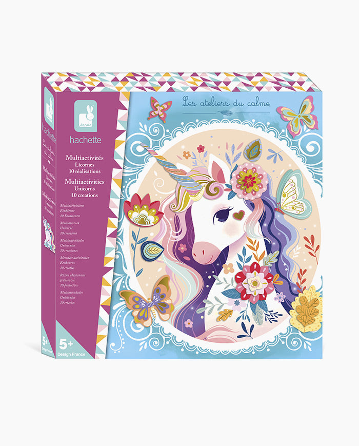 Set pentru creatie, Janod, Unicorn, multi-activitati, 5 ani+