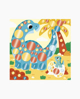 Set creativ mozaic, Janod, stickere metalice, 5 ani+