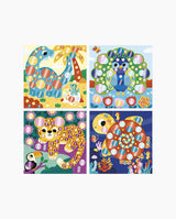 Set creativ mozaic, Janod, stickere metalice, 5 ani+