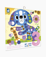 Set creativ mozaic, Janod, Micii Prieteni, 3 ani+