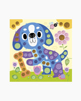 Set creativ mozaic, Janod, Micii Prieteni, 3 ani+