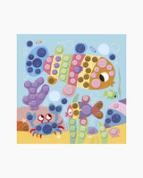 Set creativ mozaic, Janod, Micii Prieteni, 3 ani+